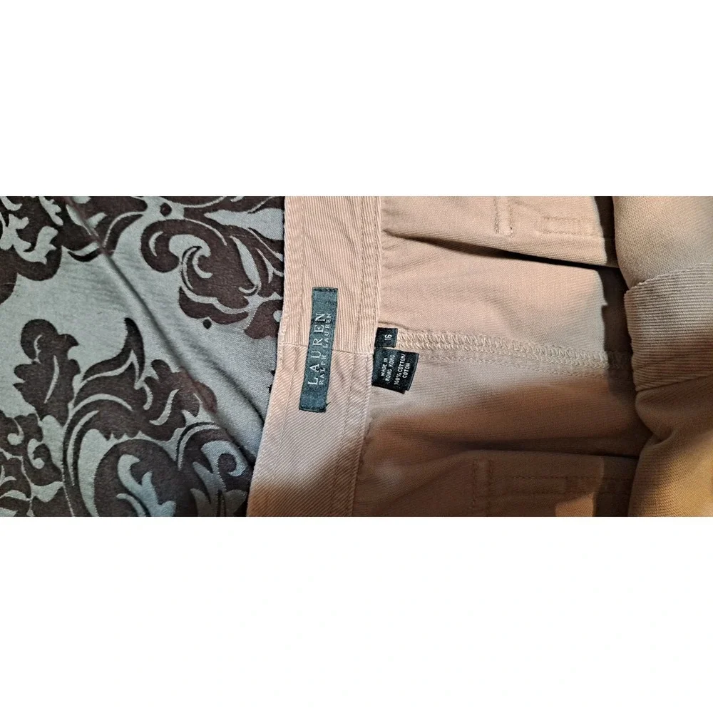 Ralph Lauren 16 Women's‎ Tan Button Front Skirt
